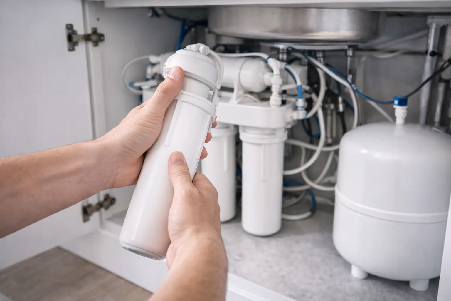 Installation et entretien d’un osmoseur sous évier