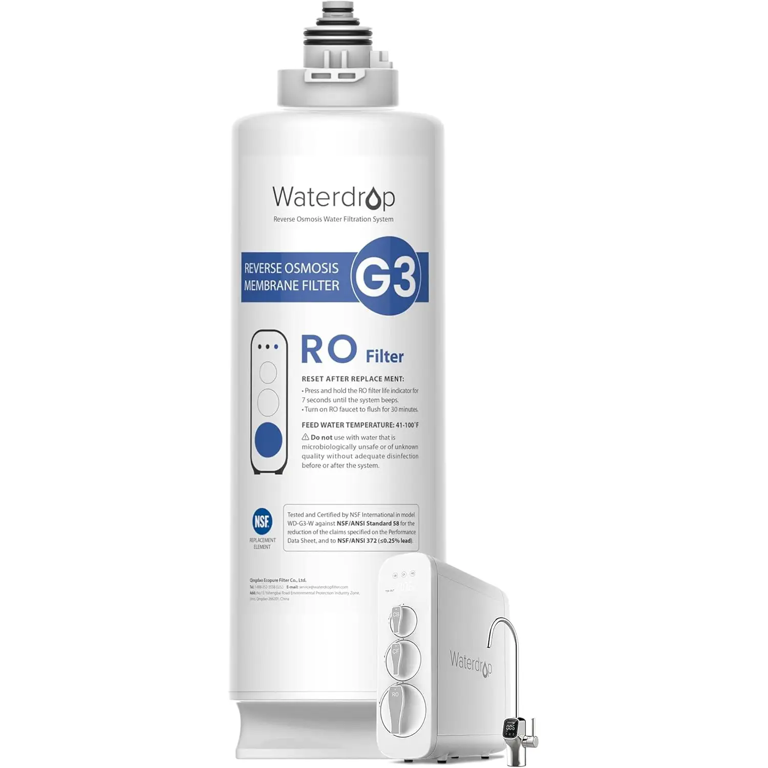 Waterdrop filtre WD-G3-N2RO compatible système spécifique